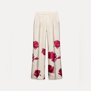 NWOT Zara Floral Print Pants